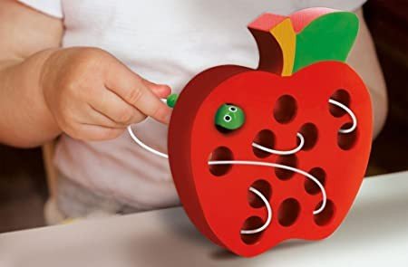MONTESSORI BABY BRUCO E MELA LEGNO 3D