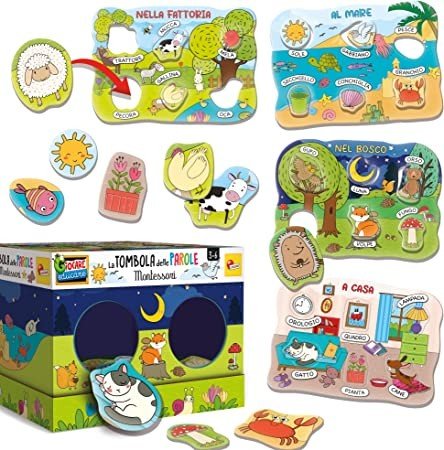 MONTESSORI MAXI TOMBOLA LETTERE E PAROLE