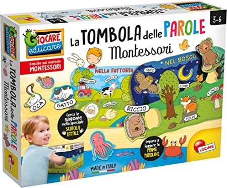 MONTESSORI MAXI TOMBOLA LETTERE E PAROLE