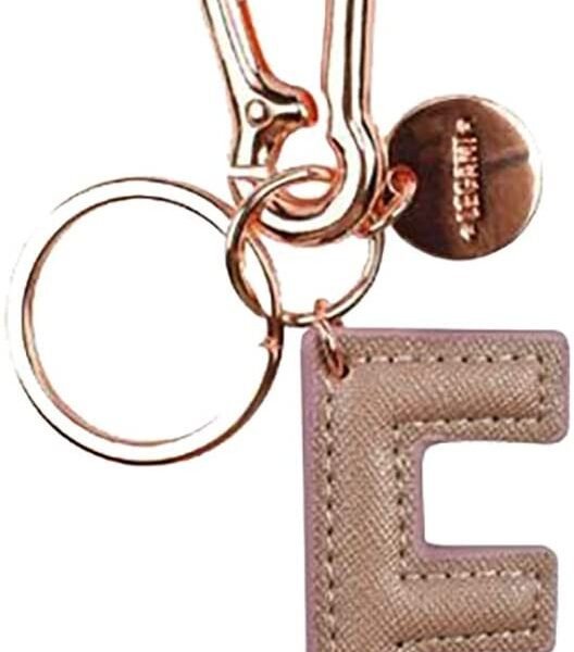 MY INITIAL  - KEY RING - F - PINK