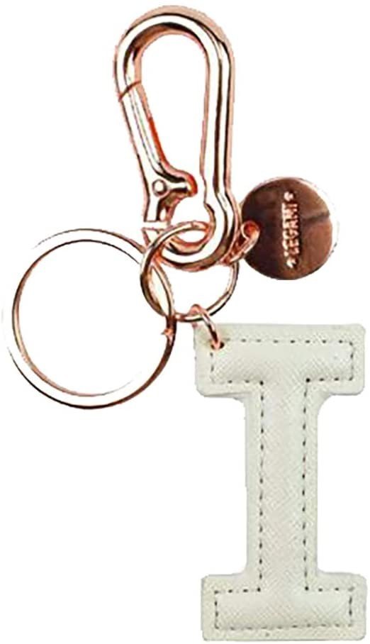 MY INITIAL  - KEY RING - I - WHITE