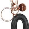 MY INITIAL  - KEY RING  - O -BLACK