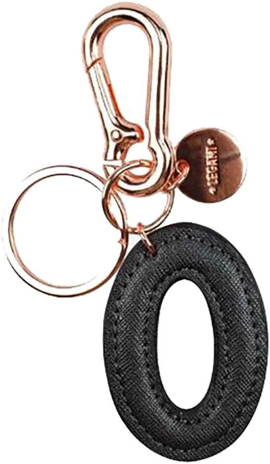 MY INITIAL  - KEY RING  - O -BLACK