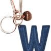 MY INITIAL  - KEY RING - W - BLUE