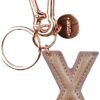 MY INITIAL  - KEY RING - X - PINK