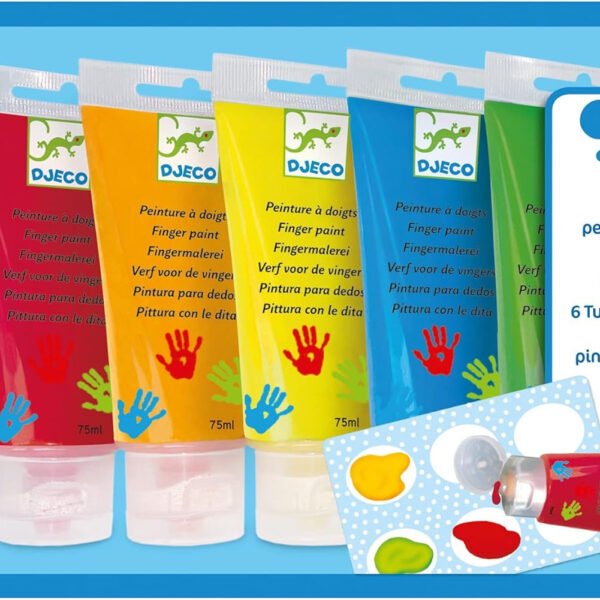 6 finger paint's tubes *