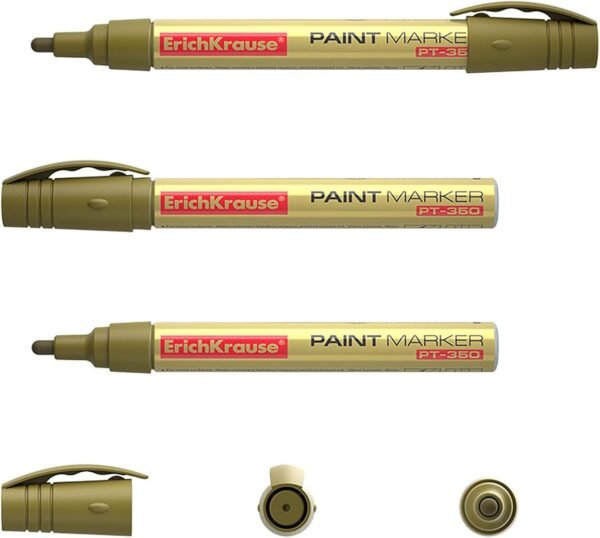 Paint marker ErichKrause&reg;, color: gold (box 6 pcs.)