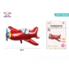 PALLONCINO ALLUMINIO AEROPLANO ROSSO
96CM 1PC