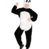 PANDA IN PELUCHE SOFT (costume con cappuccio e maschera)