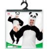 PANDA IN PELUCHE SOFT (costume con cappuccio e maschera)