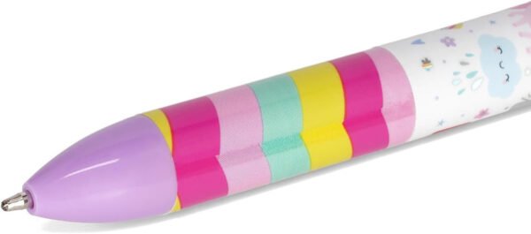 Penna a sfera a due colori - click&clack - unicorn