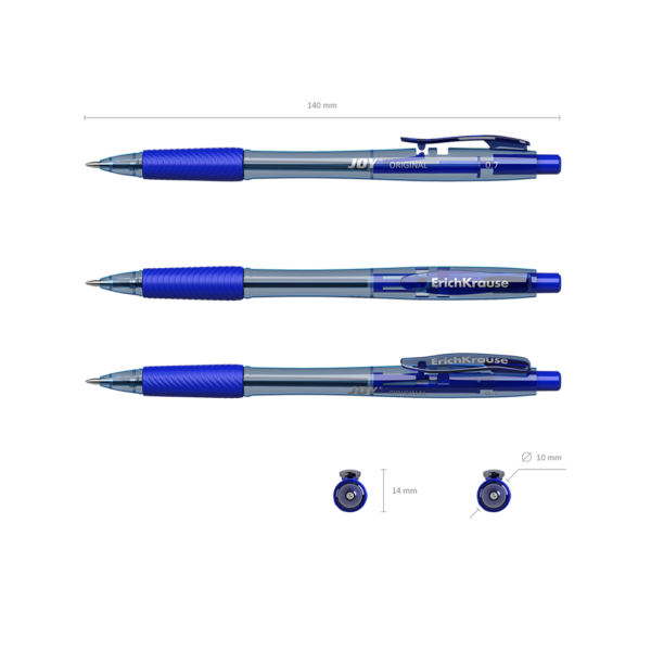 PENNA A SFERA A SCATTO EK JOY ULTRA GLIDE BLU