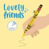 Penna gel animal. decorativo - lovely friends - bee