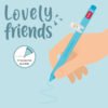 Penna gel animal. decorativo - lovely friends - llama