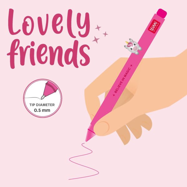 PENNA GEL ANIMAL. DECORATIVO -
LOVELY FRIENDS - UNICORN