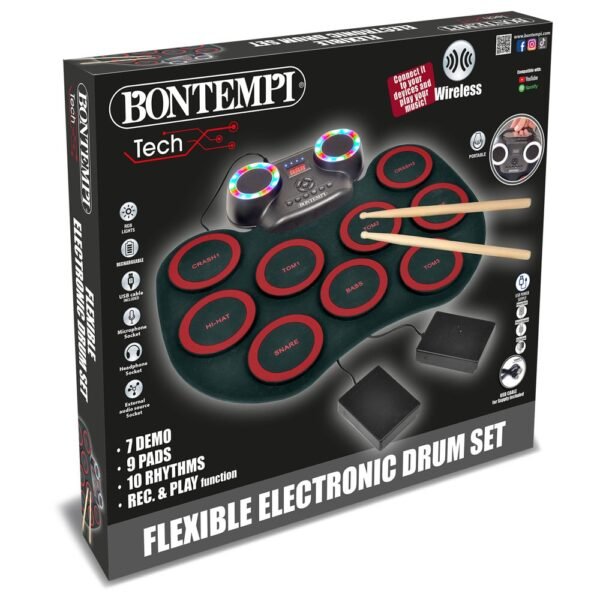 Percussioni elettroniche wireless roll up