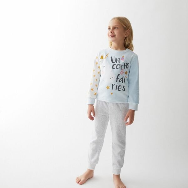 PIJAMA/A VEL. FANTASIA - CELESTE -    3Y - 1