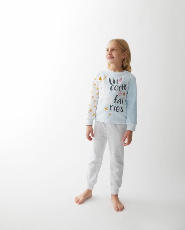 PIJAMA/A VEL. FANTASIA - CELESTE -    3Y - 1