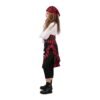 Pirata 7-9 Anni Bandana, abito, corsetto e cintura
