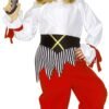 Pirata (camicia con casacca, pantaloni con copristivali, cintura, cappello)
