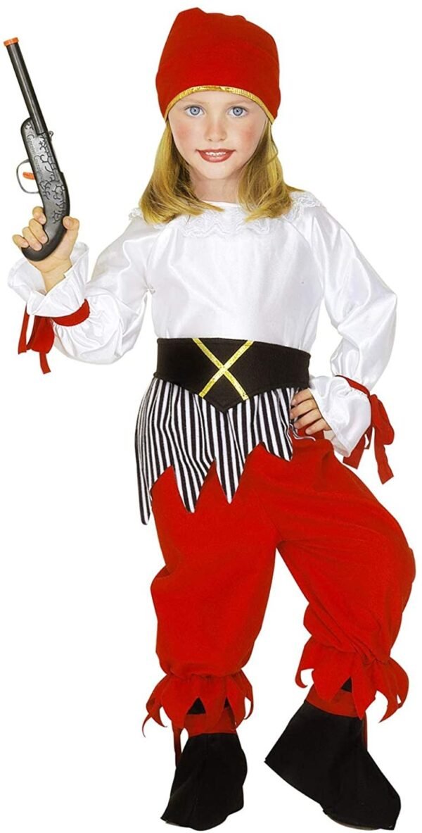 Pirata (camicia con casacca, pantaloni con copristivali, cintura, cappello)