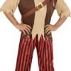 Pirata (camicia con gilet e cintura, pantaloni, fascia per testa) xl