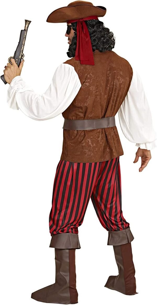 pirata-camicia-con-gilet-pantaloni-cintura-copristivali-fasciaper-testa-cappello-benda-per-occhio-tg-l-2.jpg "PIRATA" (camicia con gilet, pantaloni, cintura, copristivali, fasciaper testa, cappello, benda per occhio TG L