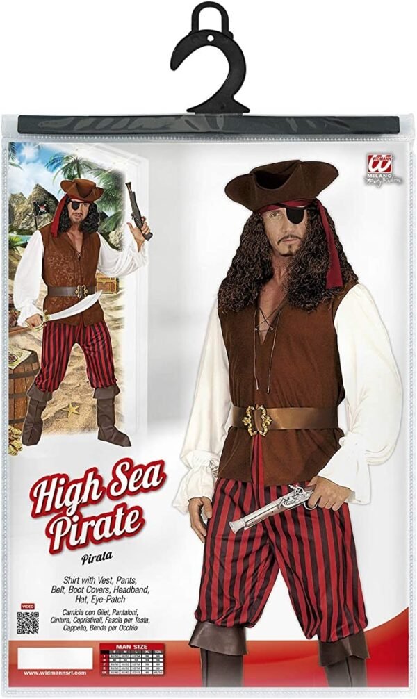 pirata-camicia-con-gilet-pantaloni-cintura-copristivali-fasciaper-testa-cappello-benda-per-occhio-tg-l-4.jpg "PIRATA" (camicia con gilet, pantaloni, cintura, copristivali, fasciaper testa, cappello, benda per occhio TG L