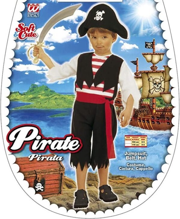 pirata-costume-cintura-cappello-3-4-anni-1.jpg PIRATA (costume, cintura, cappello) 3/4 ANNI