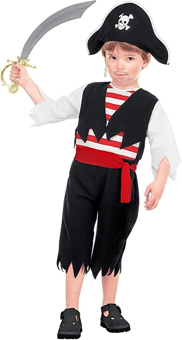pirata-costume-cintura-cappello-3-4-anni.jpg PIRATA (costume, cintura, cappello) 3/4 ANNI