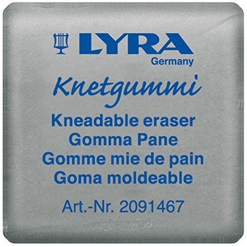 PLASTIC ERASER LYRA SLEEVED WHITE K30