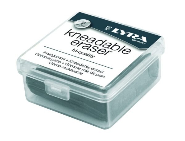 PLASTIC ERASER LYRA SLEEVED WHITE K30