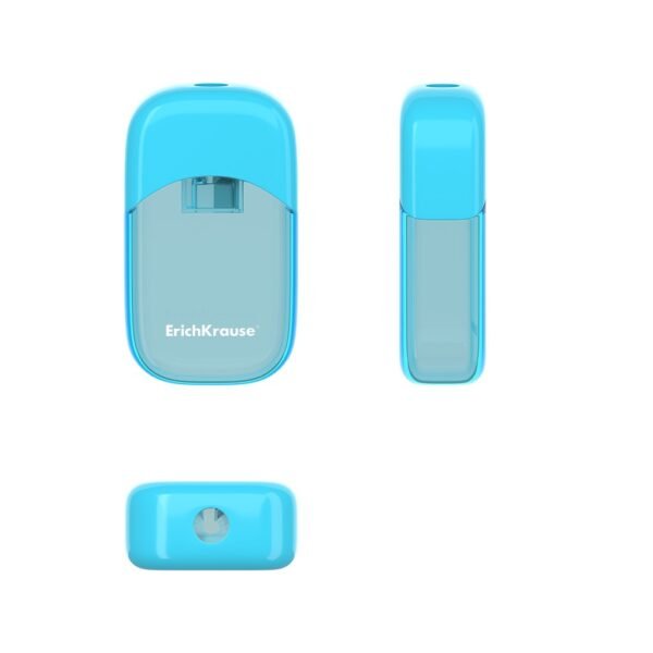 Plastic sharpener erichkrause&reg; s-sharp with a container, color: assorted (box 24