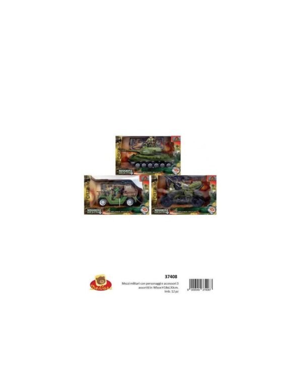 PLAYSET MILITARI 3ASS IN WBOX H18XL30CM
