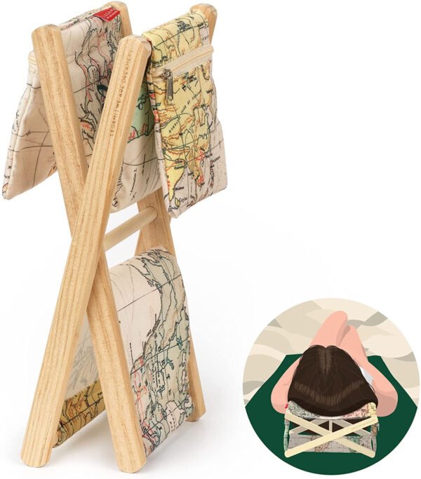 Poggiatesta in legno - wooden headrest - travel