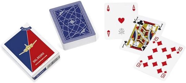 POKER AEROCLUB MAZZO SINGOLO PLASTICA BLU