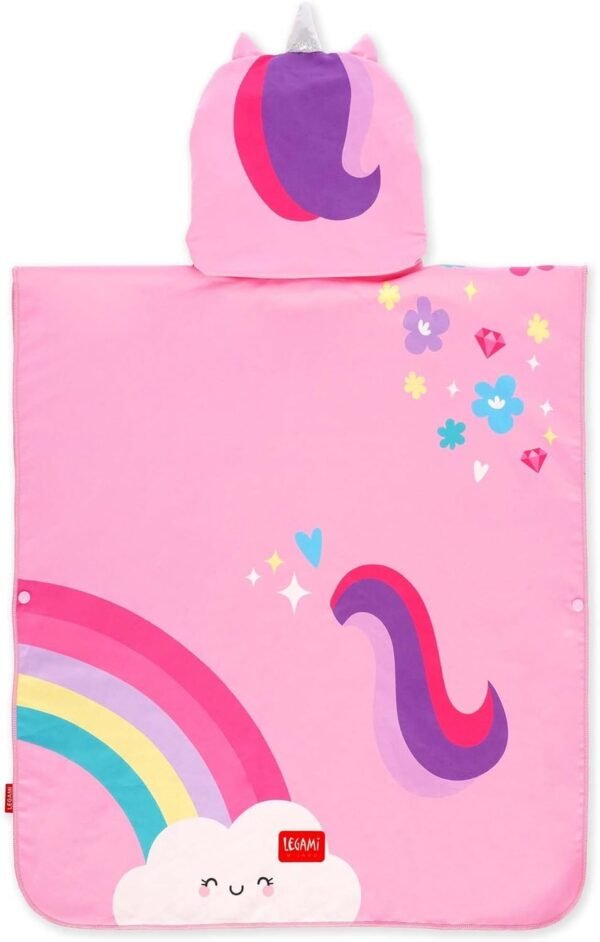 Poncho asciugamano per bambini - kids poncho - unicorn