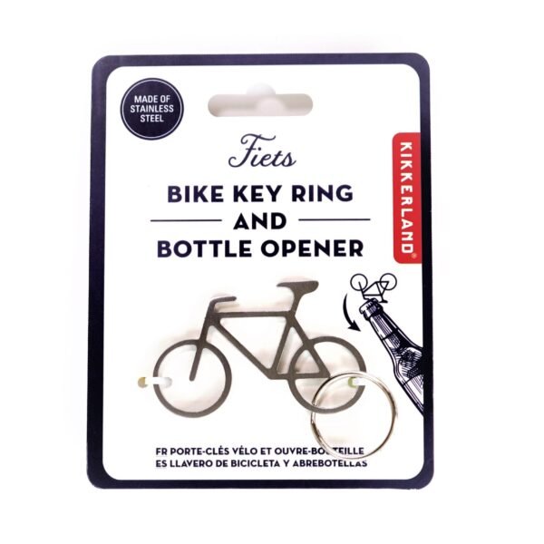 PORTACHIAVI BICI CON APRI BOTTIGLIE KIKKERLAND