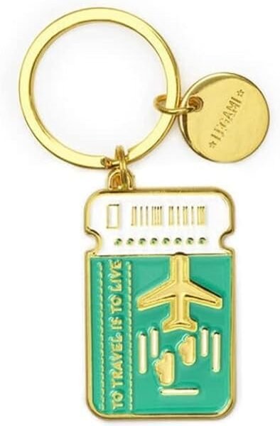 PORTACHIAVI METALLO SMALTATO -
WHAT A KEY RING - TRAVEL