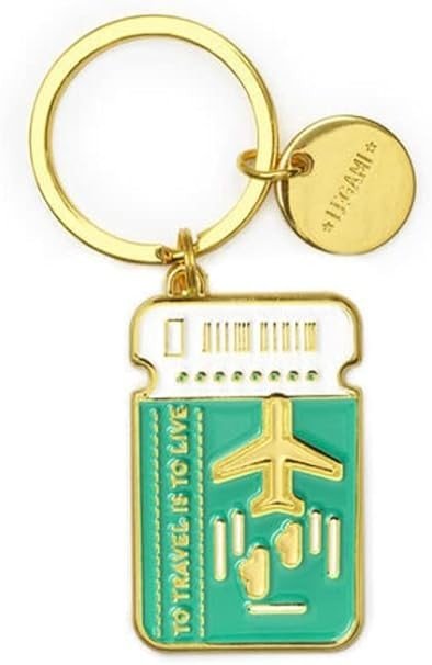 PORTACHIAVI METALLO SMALTATO -
WHAT A KEY RING - TRAVEL