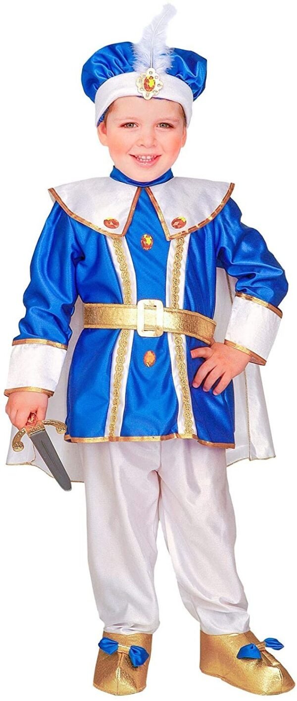 PRINCIPE REALE (casacca con mantello, pantaloni con copriscarpe, cintura, cappello) 3/4 anni