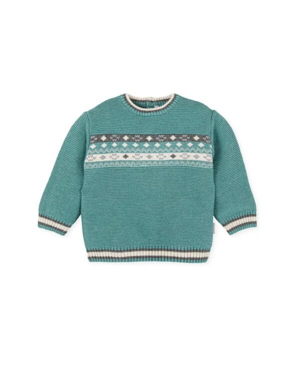 PULLOVER VERDE "MARE" 4.A