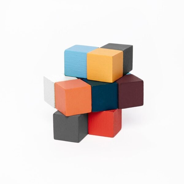 PUZZLE 3D IN LEGNO CUBI ELASTICI KIKKERLAND