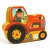SILHOUETTE PUZZLE - The tractor - 16 pcs