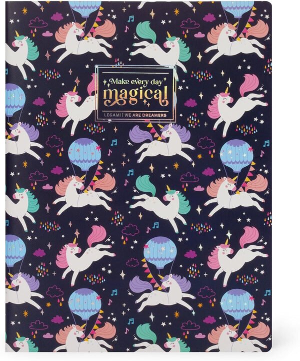 Quaderno a righe - quaderno - large - unicorn