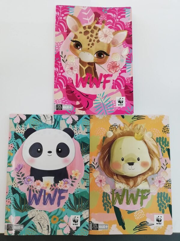 QUADERNO MAXI + 30% 5MM WWF ILLUSTRATO