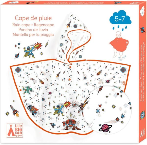 RAIN CAPE LARGE - Superhero rain cape - M
