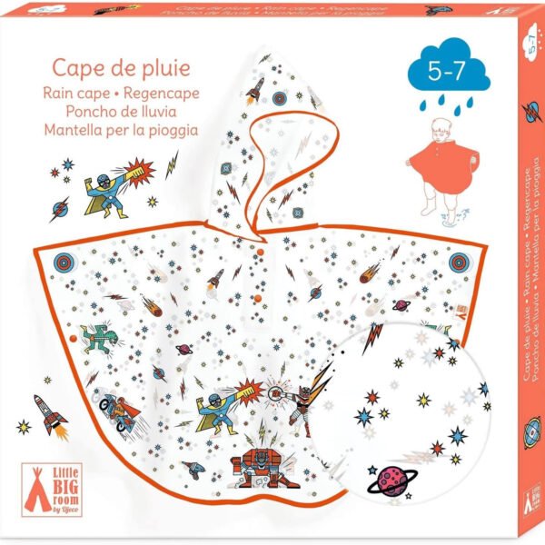 RAIN CAPE LARGE - Superhero rain cape - M