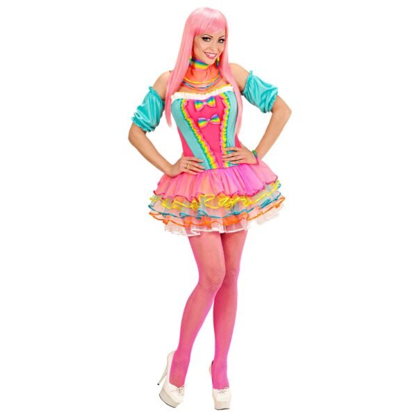 Rainbow fantasy girl (corsetto, tutu, girocollo, manicotti)