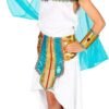 "REGINA EGIZIANA" (vestito, collare con velo e braccialetti, cintura, copricapo)